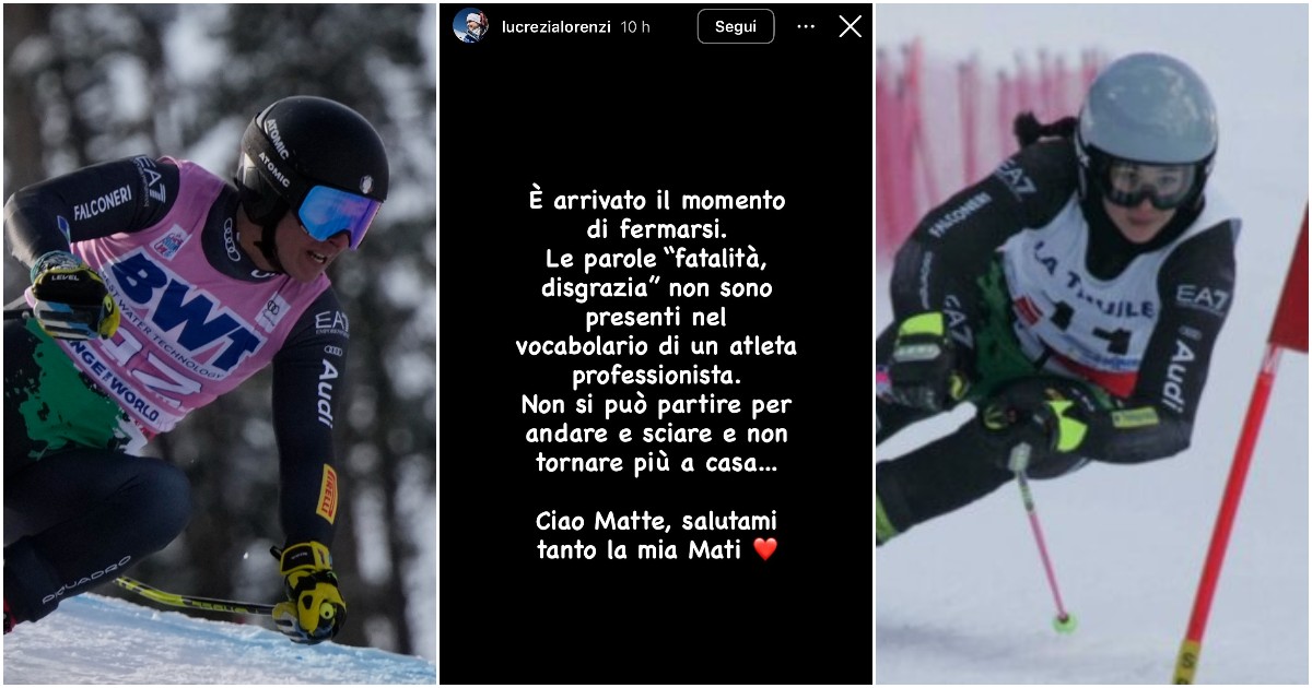 matteo franzoso morto sugli sci il messaggio della sorella di matilde lorenzi fatalit224 e disgrazia non esistono 200 il momento di fermarsi