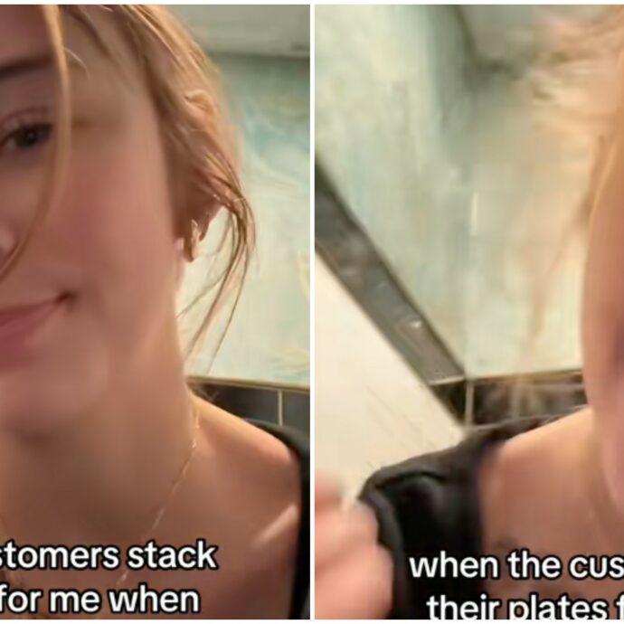 “I clienti al ristorante non devono mettere i piatti uno sopra l’altro quando finiscono perché mi rendono più difficile il lavoro”: lo sfogo di una cameriera