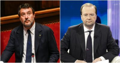 Copertina di Salvini e l’abbraccio con l’ambasciatore russo: “Giusto se vuoi ricostruire un dialogo”. Boccia: “Cosa pensa Meloni?”