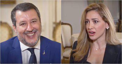 Copertina di Salvini, “un giusto a Sodoma” alla tv israeliana: “Genocidio? Lo dicono gli antisemiti”. Poi la solita figuraccia