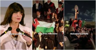 Copertina di La ministra Bernini contestata dagli studenti alla Sapienza: “Siete complici, dovete fermare Israele”