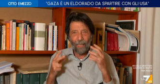 Copertina di Cacciari a La7: “Meloni su Gaza? Lasciamola strombazzare in pace, di fronte alla sua retorica mi cade la lingua”