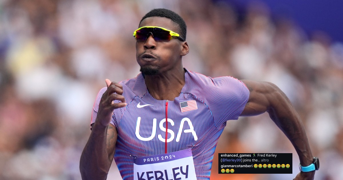 lo spaventoso annuncio di kerley in gara alle olimpiadi del doping e tamberi risponde con 11 emoji del vomito