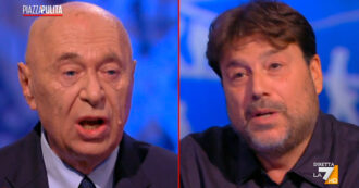 Copertina di Gaza, scontro Mieli-Montanari. “I genocidi li misurano i demografi”. “Falso, quello di Srebrenica ha fatto 9mila morti”. Su La7