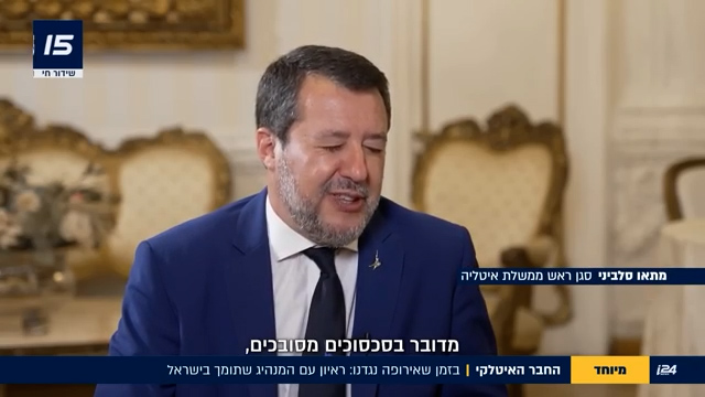 risposte a occhi chiusi sorrisi lusingati sospiri l8217intervista di salvini alla tv israeliana che sembra quasi un esame il video