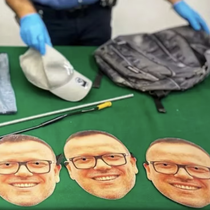 Usa maschere (autografate) di Gigi D’Alessio per mettere a segno furti e ingannare le telecamere: 26enne arrestato nella notte dopo un inseguimento