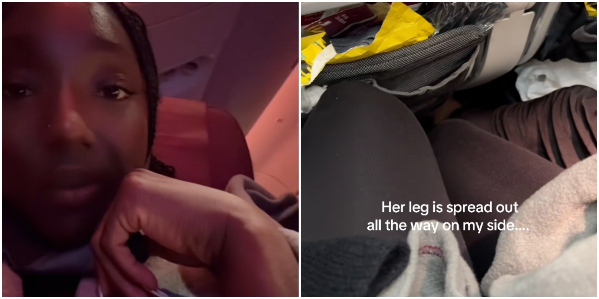 “Non volerò mai più in economy. L’anziana seduta accanto a me prima ha invaso il mio spazio, poi mi ha minacciato con il coltello”: il video viaggio da incubo è virale su TikTok “Non volerò mai più in economy. L’anziana seduta accanto a me prima ha invaso il mio spazio, poi mi ha minacciato con il coltello”: il video viaggio da incubo è virale su TikTok