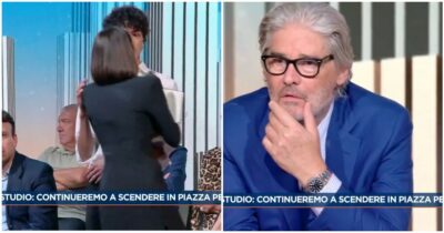 Copertina di “Non preoccupatevi e continuiamo la trasmissione”: la collega sviene in diretta ma Paolo Del Debbio fa finta di nulla, la sua reazione fa discutere