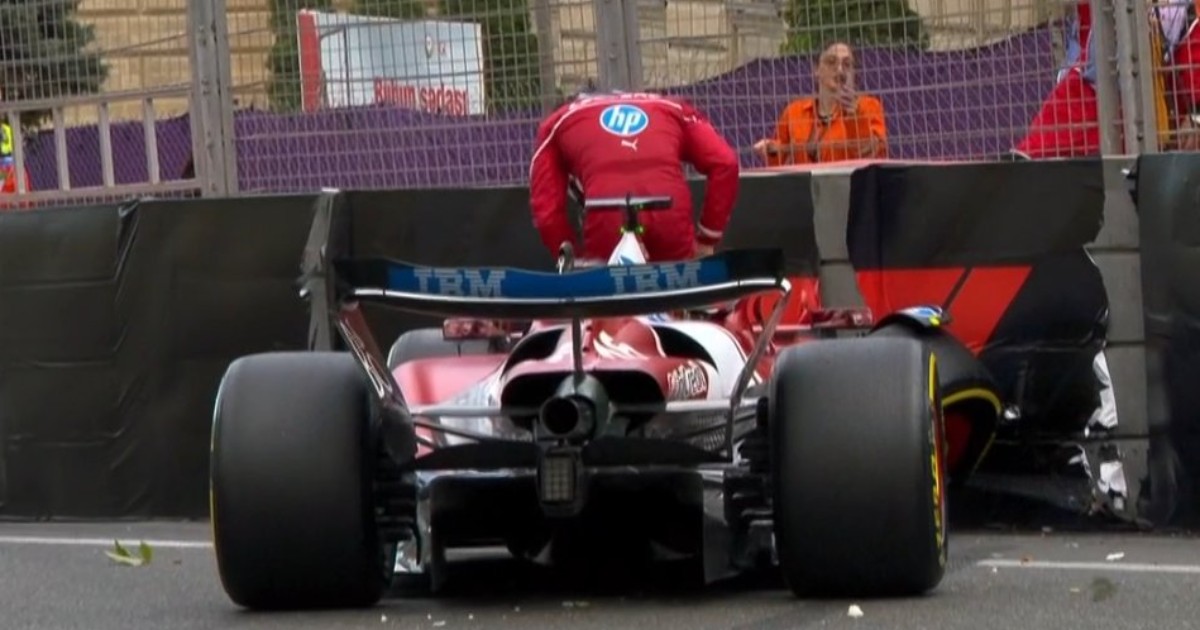 f1 leclerc si schianta e hamilton eliminato disastro ferrari nelle qualifiche di baku la griglia di partenza