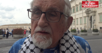 Copertina di Preti contro genocidio, Padre Zanotelli in piazza: “Mi preoccupa il silenzio delle comunità cristiane, Meloni e Occidente complici”