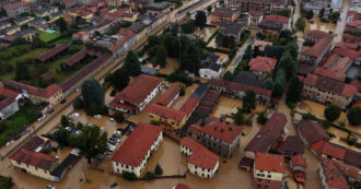 Copertina di Alluvione a Meda, allagamenti e auto sommerse dall’acqua: le impressionanti immagini dall’alto