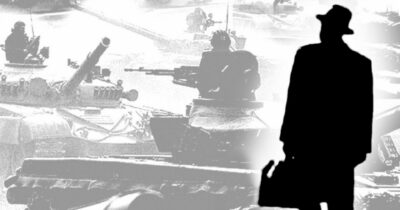 Copertina di Il feroce “Diario di guerra” di Bucchi “mani di forbice”