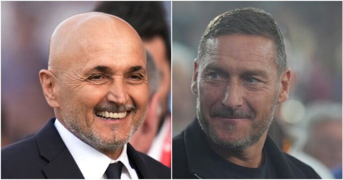 Spalletti-Totti, pace fatta in nome di uno spot pubblicitario: abbracci e risate insieme – La foto