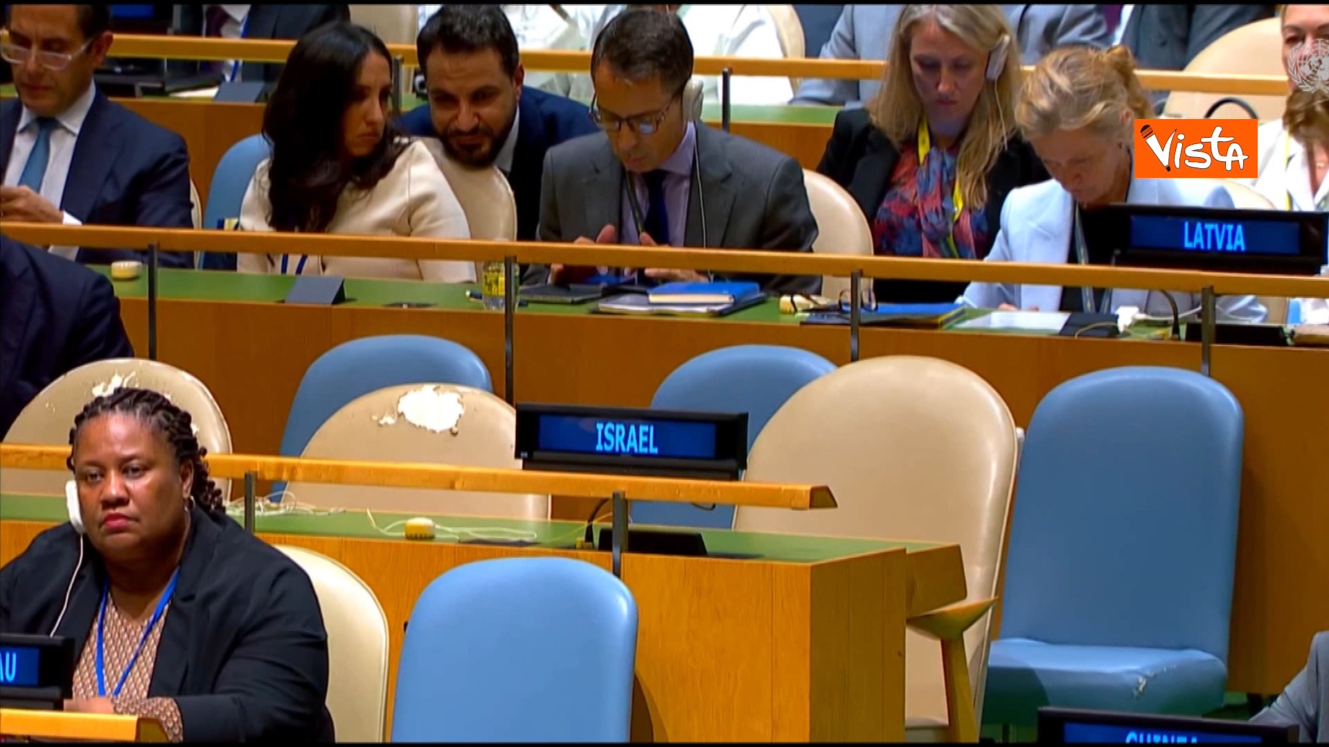 l8217assemblea onu parla del riconoscimento della palestina la sedia di israele rimane vuota 8211 video