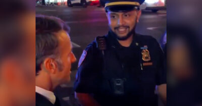 Copertina di New York, anche Macron bloccato in strada per il corteo di Trump. E lui chiama il presidente Usa: “Mi liberi la strada?”