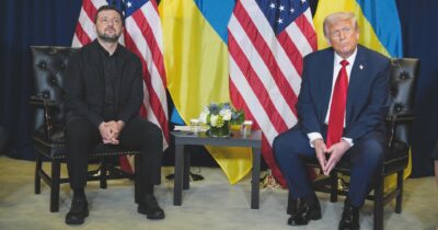 Copertina di Trump prima uccide l’Onu e poi dice: “I velivoli russi possiamo pure abbatterli”