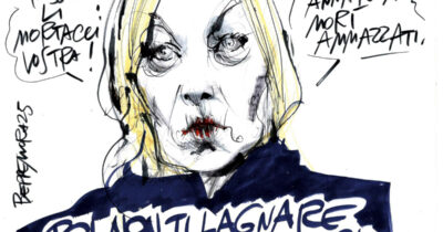 Copertina di La vignetta di Beppe Mora