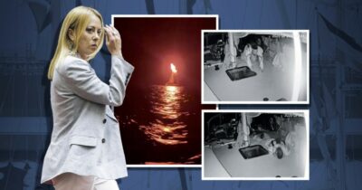 Copertina di Flotilla: notte di fuoco con i droni e giornata di terrore