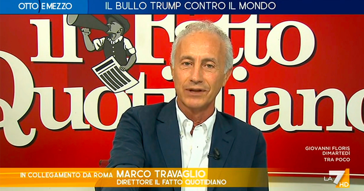 travaglio a la7 l8217elettorato di meloni si ricorda bene le sue vecchie posizioni pro gaza la pentola rischia di esplodere