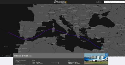 Copertina di Rotta insolita per l’aereo di Netanyahu diretto a New York: evita Spagna e Francia, ma sorvola Italia e Grecia