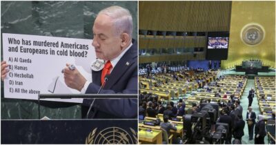 Copertina di Netanyahu parla all’Onu in un’aula semi-vuota. Nega genocidio e la fame a Gaza: ‘Riconoscere Palestina incoraggia Hamas’