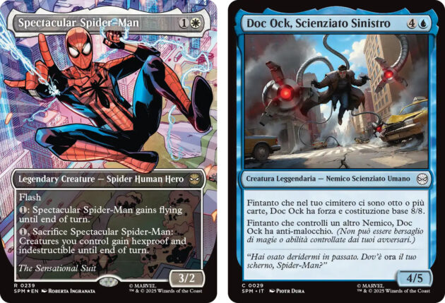 Spider Man arriva in Magic: The Gathering, a Milano una ragnatela intrappola la sua carta