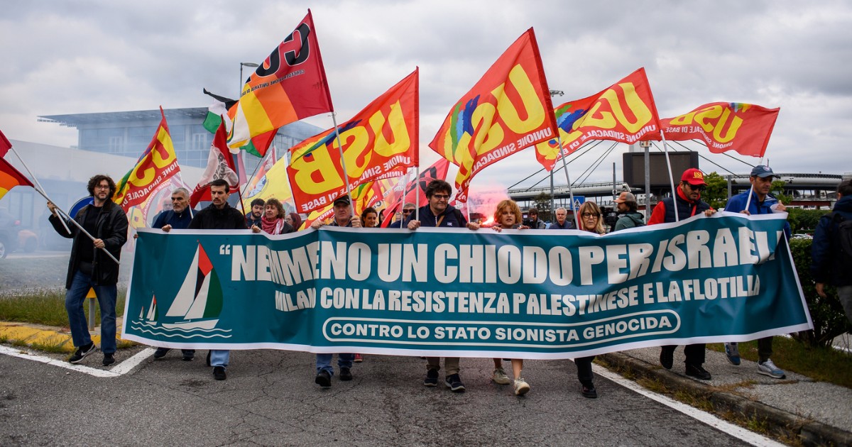 Presìdi in tutta Italia per Gaza. A Malpensa bloccato lo scalo Cargo: “Da qui partono le armi per Israele”