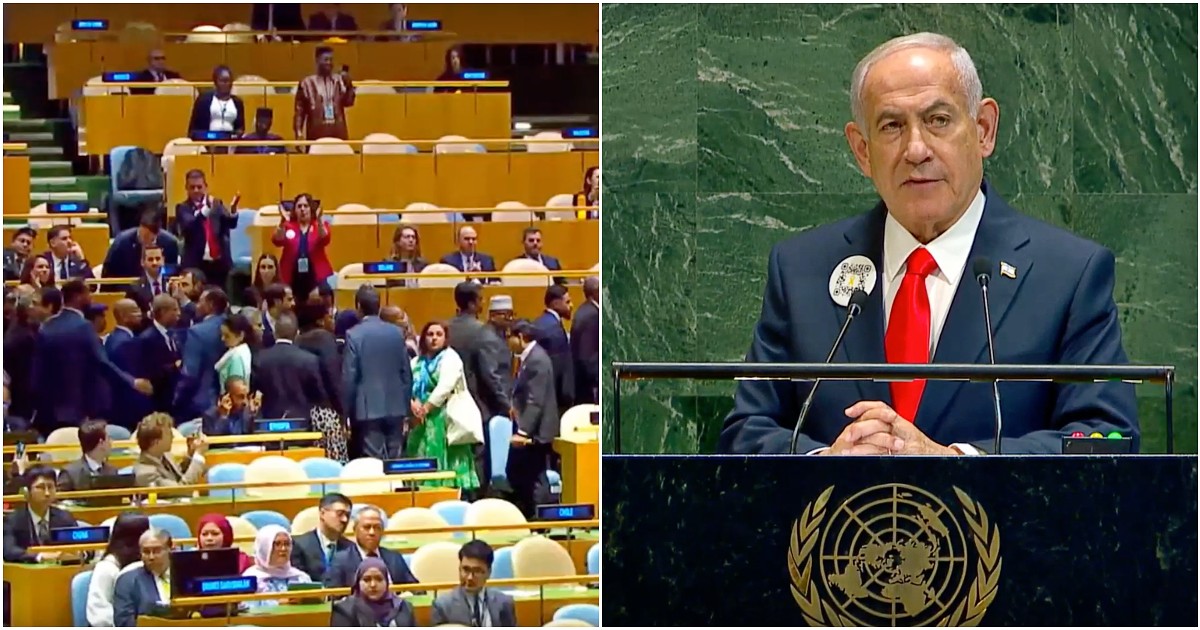 Netanyahu all’Onu, alcune delegazioni abbandonano la sala per protesta: il video