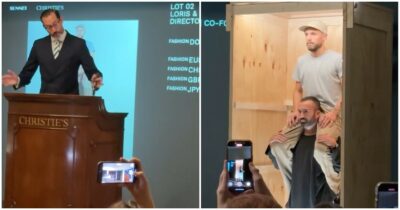 Copertina di “Quanto vale la nostra moda? E noi stilisti?”: Sunnei non sfila ma mette in scena un’asta provocatoria. La critica al sistema: “Troppo occupati a guardare le vendite”