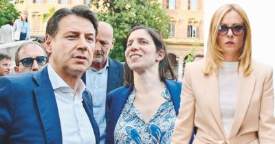 Copertina di Meloni, Schlein e Conte: partita a tre nelle Marche