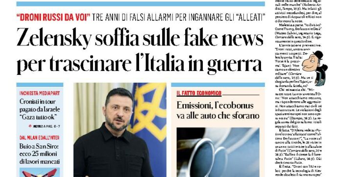 Zelensky soffia sulle fake news per trascinare l’Italia in guerra