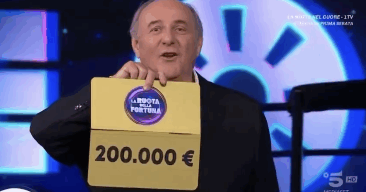 Giovane operaia vince 200mila euro a “La ruota della fortuna”: Gerry Scotti e Samira Lui si commuovono