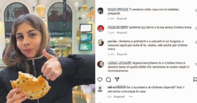 Copertina di 26enne perseguitata su Instagram con oltre 50mila commenti: “Ti stupro e ti uccido”