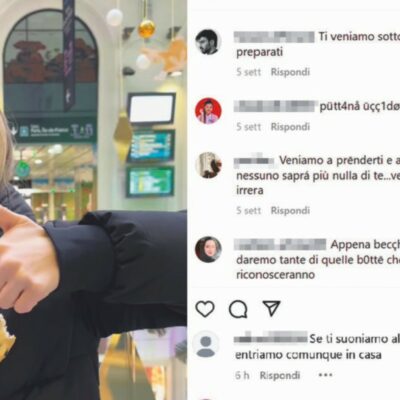 Copertina di 26enne perseguitata su Instagram con oltre 50mila commenti: “Ti stupro e ti uccido”