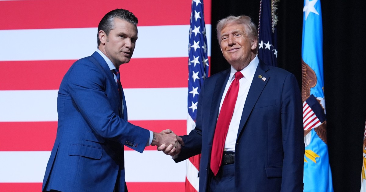 show hegseth trump basta idiozie woke nell8217esercito pronti a combattere le minacce interne il gelo degli ufficiali usa lasceremo terreno alla cina