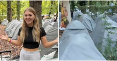 Copertina di “Posso scegliere tra avere la mia valigia o avere il mio ragazzo nella tenda”: le lamentele dei campeggiatori all’Oktoberfest con qualcuno che parla di “esperienza disgustosa”