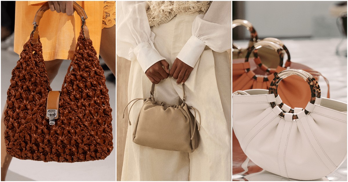 le migliori borse viste alla fashion week di milano intrecciate a mezzaluna o scamosciate ecco i modelli di tendenza da avere nel guardaroba