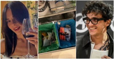 Copertina di Sara Marino getta il disco di Tananai nella spazzatura: polemiche per il gesto dell’ex fidanzata