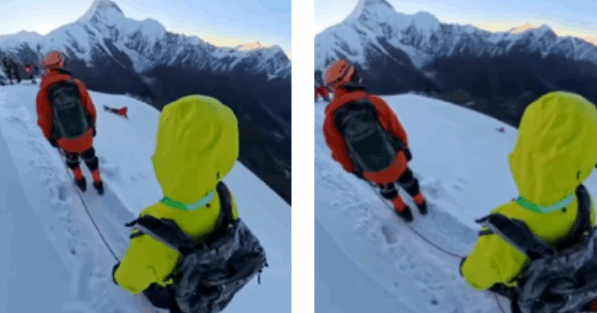 Alpinista si stacca dall’imbracatura per fare una foto, precipita per 200 metri e muore: le immagini della caduta sono scioccanti