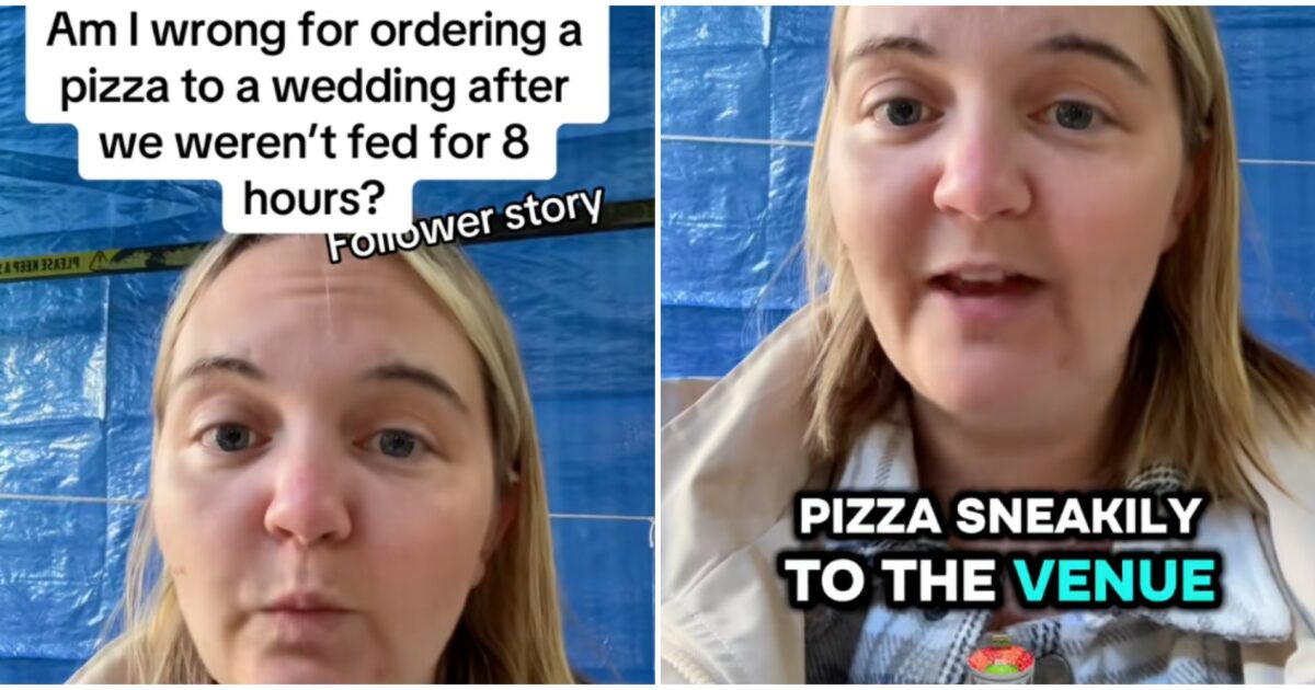 “Avevo fame e al banchetto di nozze servivano solo piccoli canapè. A quel punto ho deciso di ordinare una pizza”: la confessione dell’invitata e la rabbia della sposa