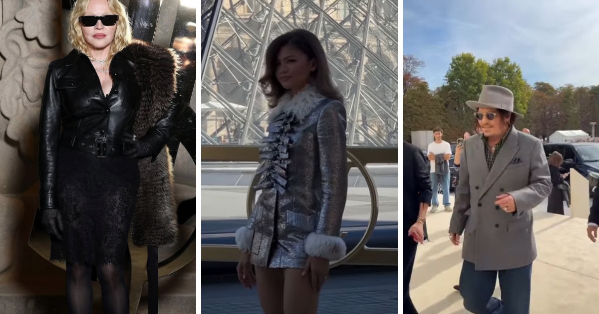 Da Madonna a Johnny Depp, Emma Stone, Kate Moss e Helen Mirren: tutti i vip alle sfilate della Parigi Fashion Week 2025