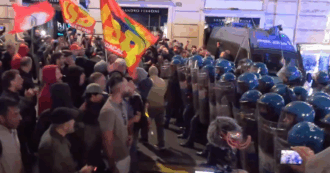 Flotilla, 10mila piazza a Roma: polizia blocca il corteo diretto a Palazzo Chigi