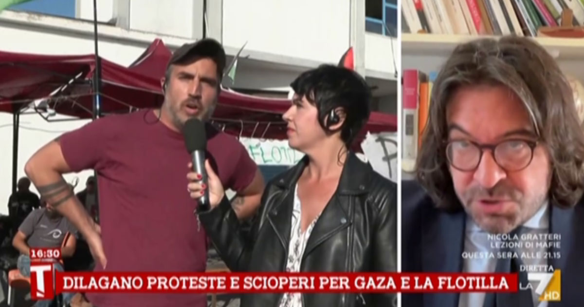 Gaza, i portuali di Livorno bloccano una nave israeliana. Del Vigo insulta il portavoce Usb su La7: ...