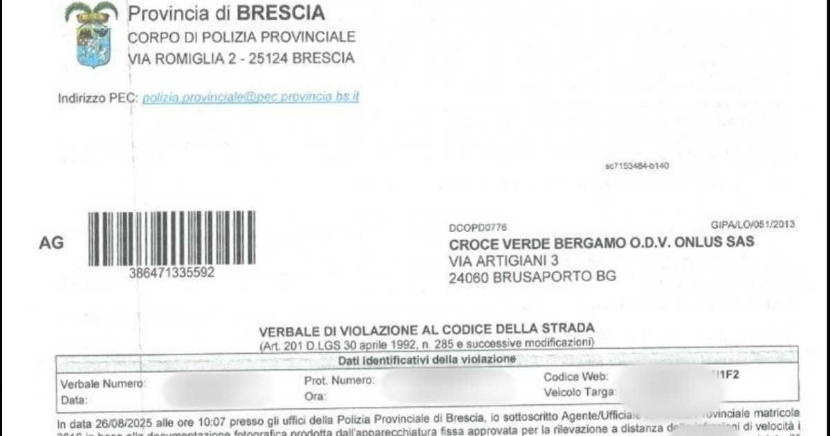 ambulanza multata per eccesso di velocit224 la denuncia della croce verde di bergamo ennesimo episodio