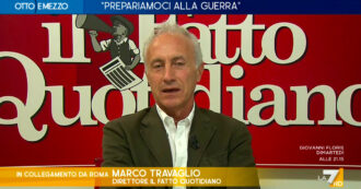 Copertina di Flotilla, Travaglio smentisce Meloni su La7: “Se Israele sparasse, sarebbe guerra contro l’Italia”