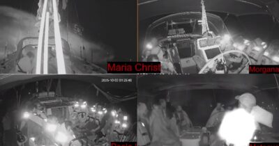 Copertina di Flotilla, l’esercito israeliano usa i cannoni ad acqua prima dell’abbordaggio – Video