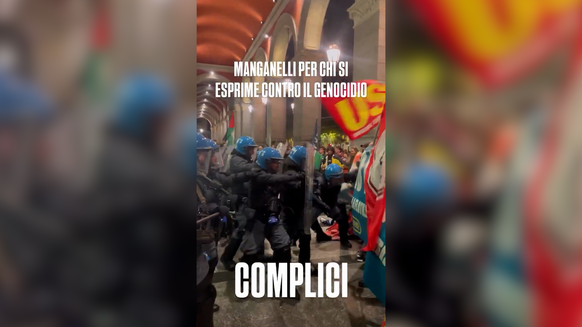 Tensioni al corteo pro Palestina a Torino: cariche della polizia davanti alla stazione di Porta Nuoba