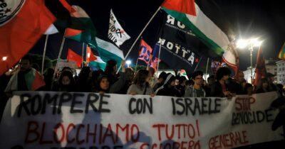 Copertina di Flotilla, centomila in corteo. Al Viminale allarme su Chigi e Quirinale