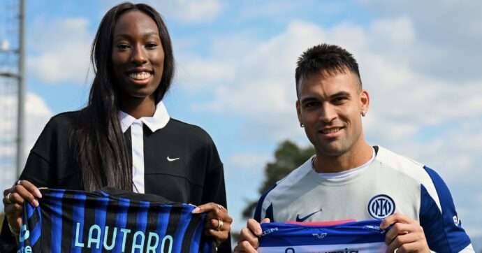 Paola Egonu incontra Lautaro Martinez ad Appiano: “Sono emozionatissima è un onore essere qui”