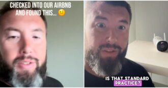 Copertina di “Ho trovato una telecamera nascosta nel mio Airbnb, ma è legale? Quando ce ne siamo accorti siamo andati subito in hotel”: lo sfogo di un utente è virale, l’azienda lo rimborsa